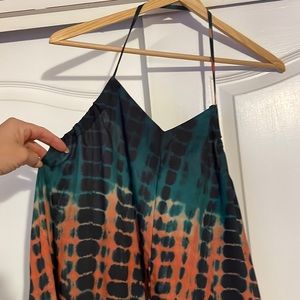 SHEIN halter drawstring dress